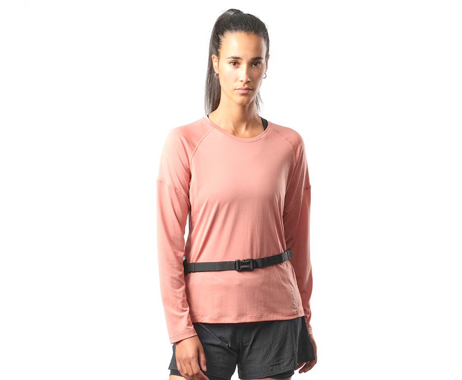 Cinto Hidratação Salomon Active Belt 3D Com Garrafa Vermelho Preto