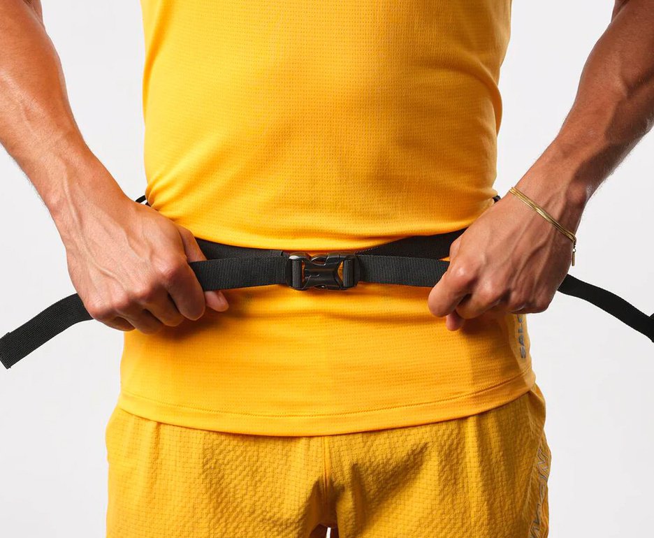 Cinto Hidratação Salomon Active Belt 3D Com Garrafa Vermelho Preto