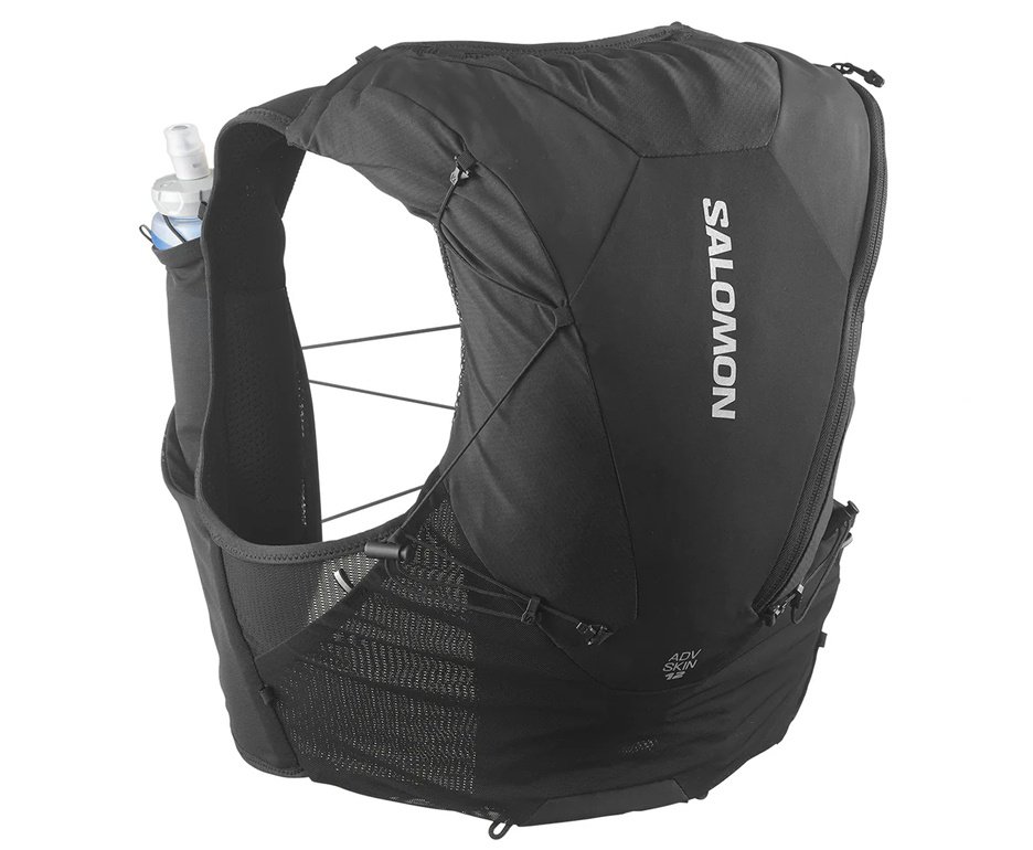 Colete/Mochila Hidratação Salomon Adv Skin 12 Set Black