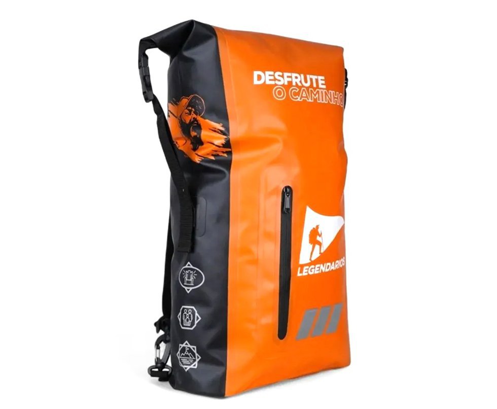 Mochila Duffle 1.0 Legendários 20L Laranjada - Nautika, Compacta, Resistente e Impermeável