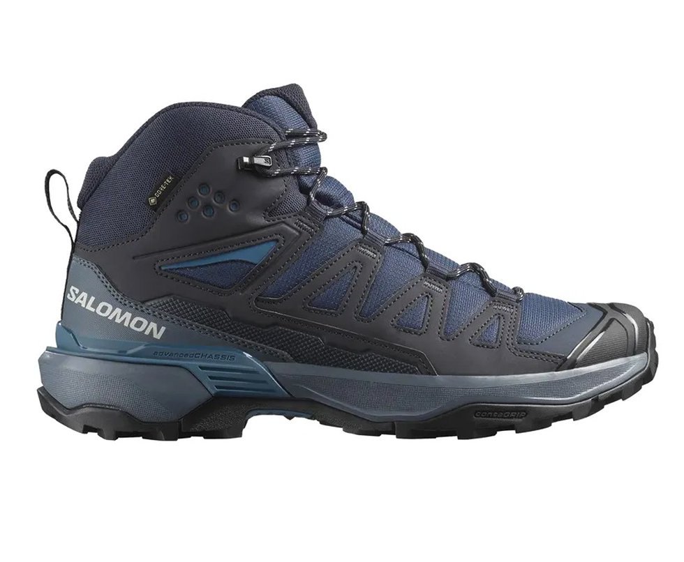 Bota Salomon Masculina X Ultra 360 Mid GTX - Blue Nights/Dk