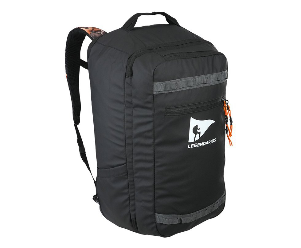 Mochila de Viagem Legendários Evoque 40L Laminação PU 600D Poliéster Preto - NTK