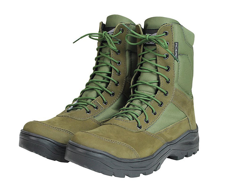 Bota Coturno Acero Selva Nobuck Padrão EB Verde Oliva