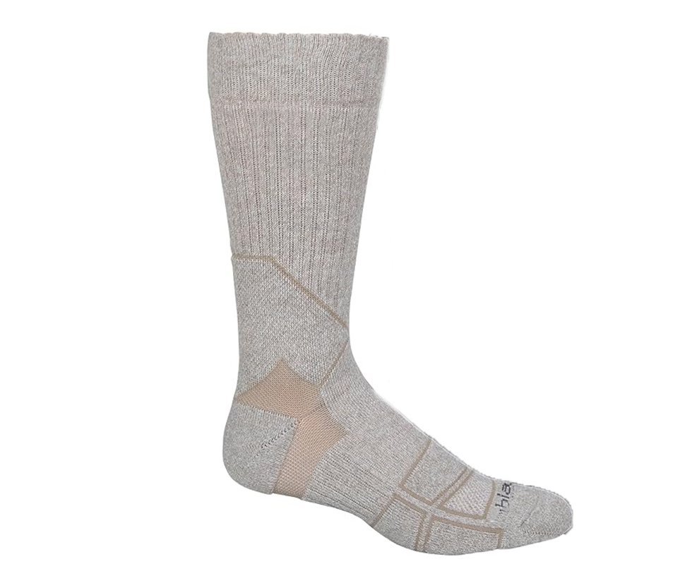 Meia Columbia Masculina Hike Crop Crew™ Lightweight - Kakhi - Tecnica