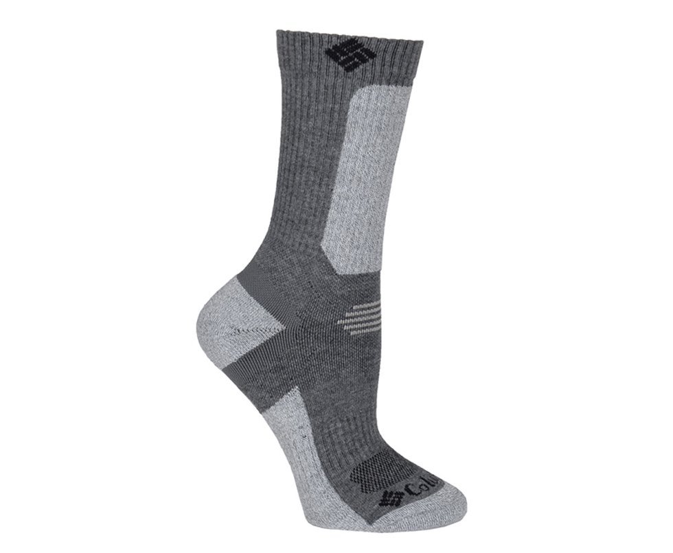 Meia Columbia Masculina Hike Crop Crew™ Lightweight Charcoal