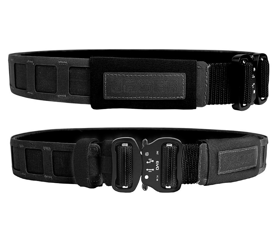 Cinto Evo Tactical Jager Outer Belt 2.0 Tático Militar XG 126cm - Preto