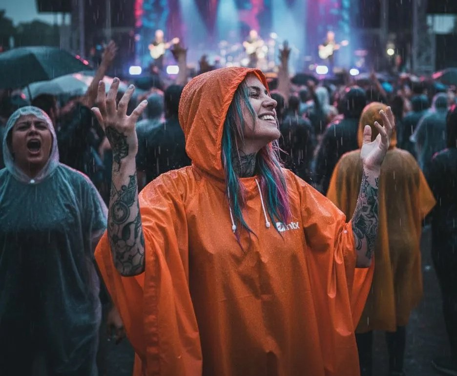 Capa de Chuva Poncho Compacto Impermeável NTK - Azul