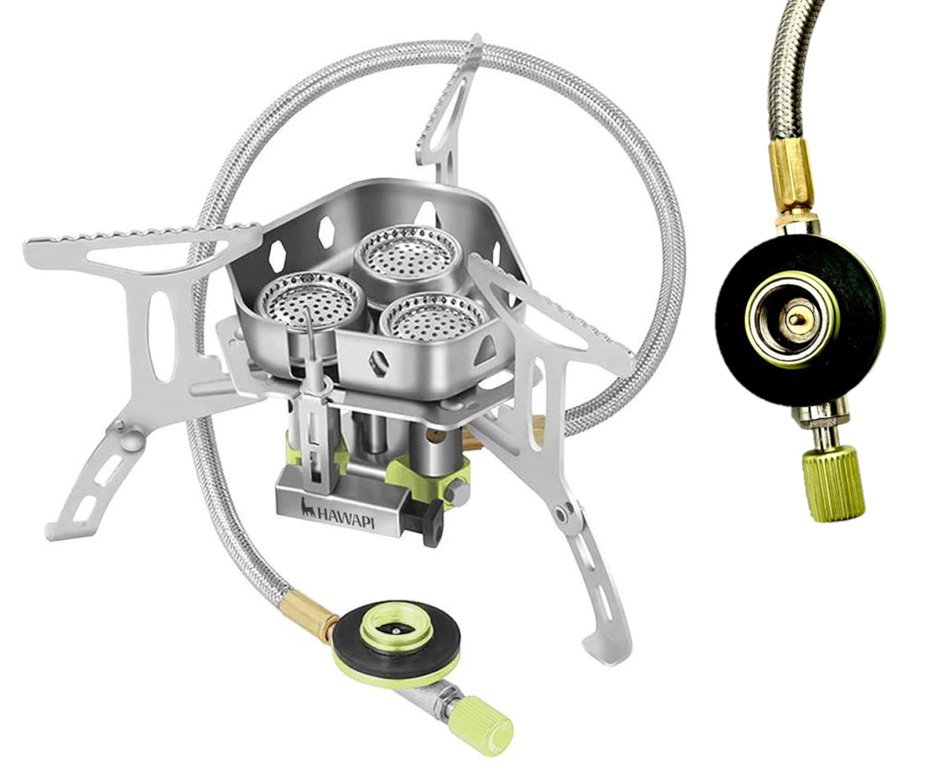 O Fogareiro Hawapi 6800W de média potência com mangueira de aço