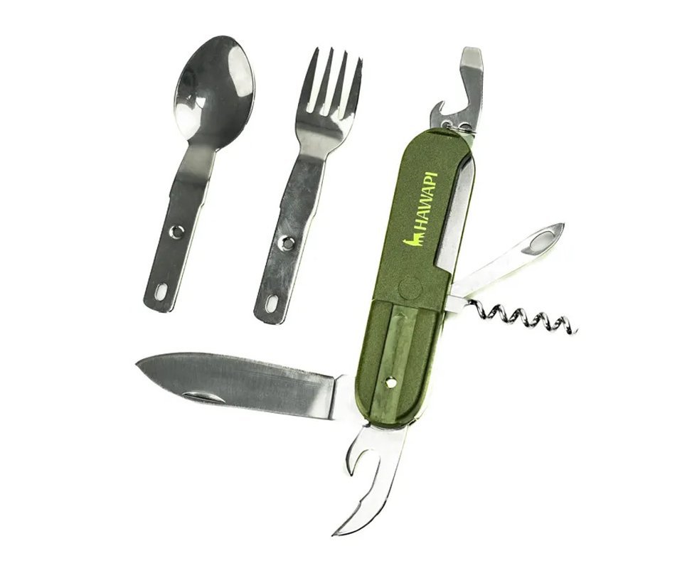 Conjunto de Talheres Hawapi 8 em 1 – Verde