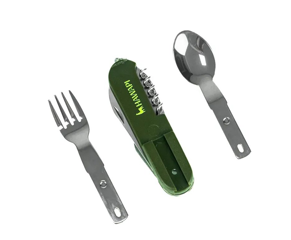 Conjunto de Talheres Hawapi 8 em 1 – Verde