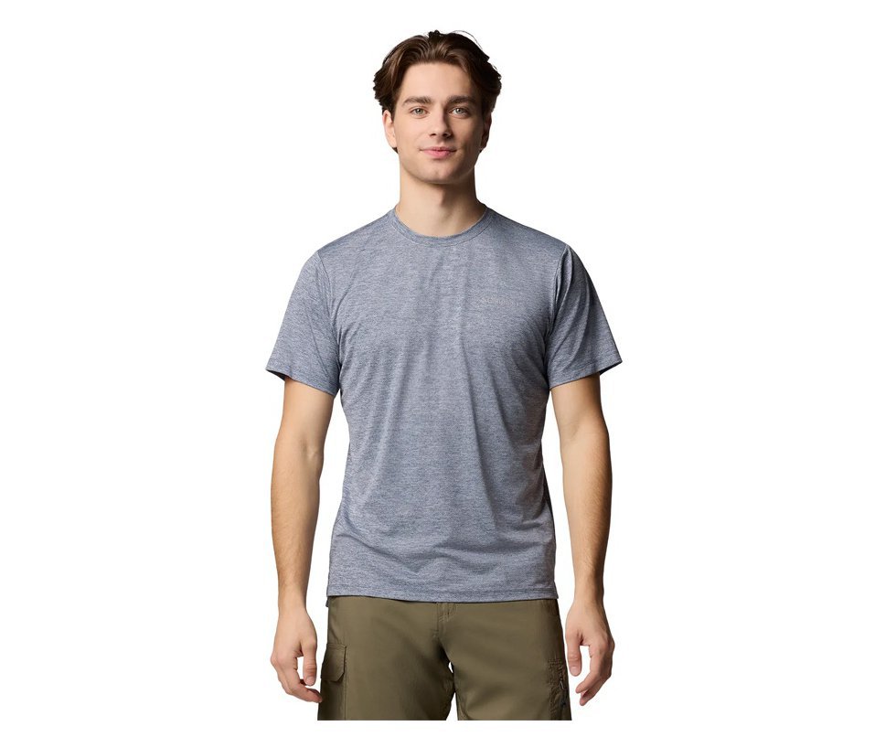 Camiseta Columbia Tech Trail Crew Neck II Masculina Collegiate Navy Heat