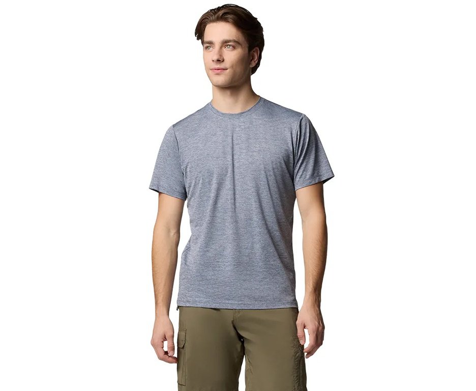 Camiseta Columbia Tech Trail Crew Neck II Masculina Collegiate Navy Heat