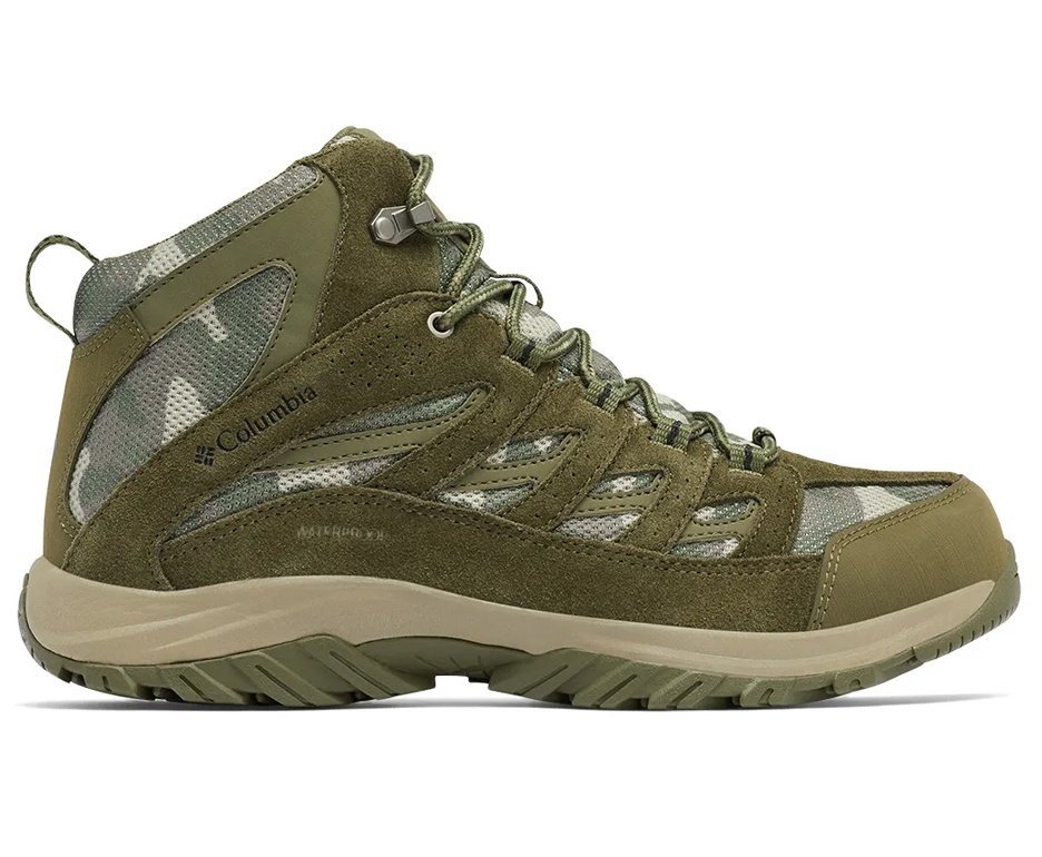 Bota Columbia Masculina Crestwood™ Mid Waterproof - Verde Oliva/Camuflado