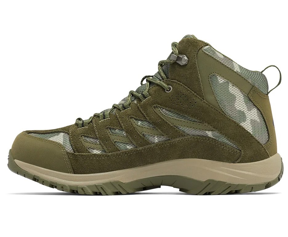 Bota Columbia Masculina Crestwood™ Mid Waterproof - Verde Oliva/Camuflado