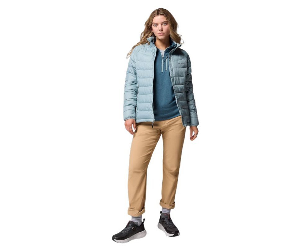 Jaqueta Columbia Feminina Powder Lite II Full Zip Crushed Blue