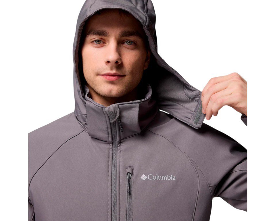 Jaqueta Columbia Masculina Cascade Ridge III Softshell City Grey