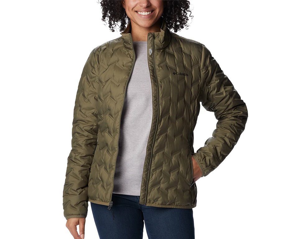 Jaqueta Columbia Feminina Delta Ridge™ II Down Stone Green