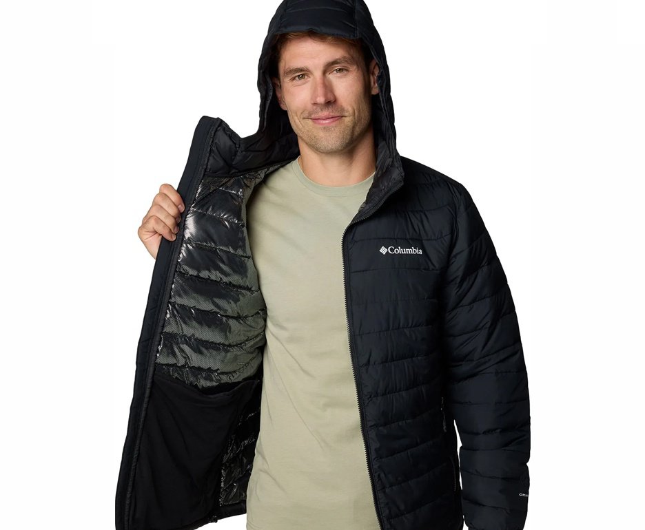 Jaqueta Columbia Masculina Powder Lite II Hooded - Black