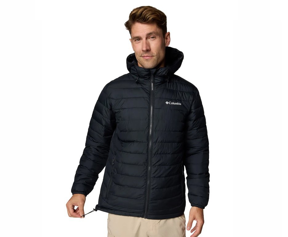 Jaqueta Columbia Masculina Powder Lite II Hooded - Black