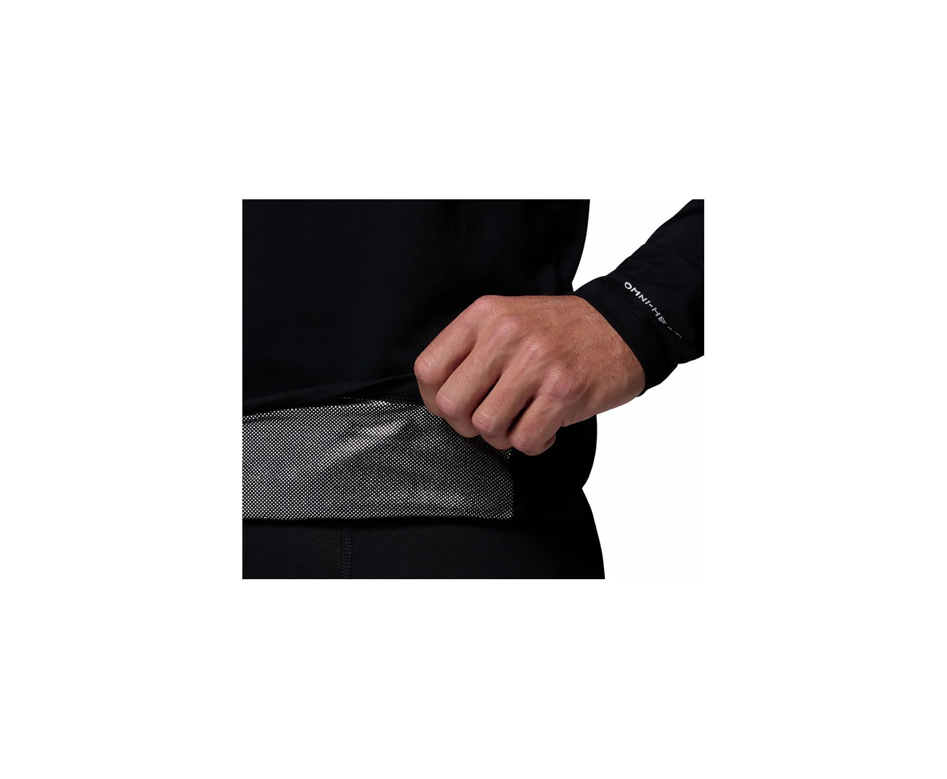 Blusa Columbia Masculina Baselayer Midweight Stretch Long Sleeve Top - Black