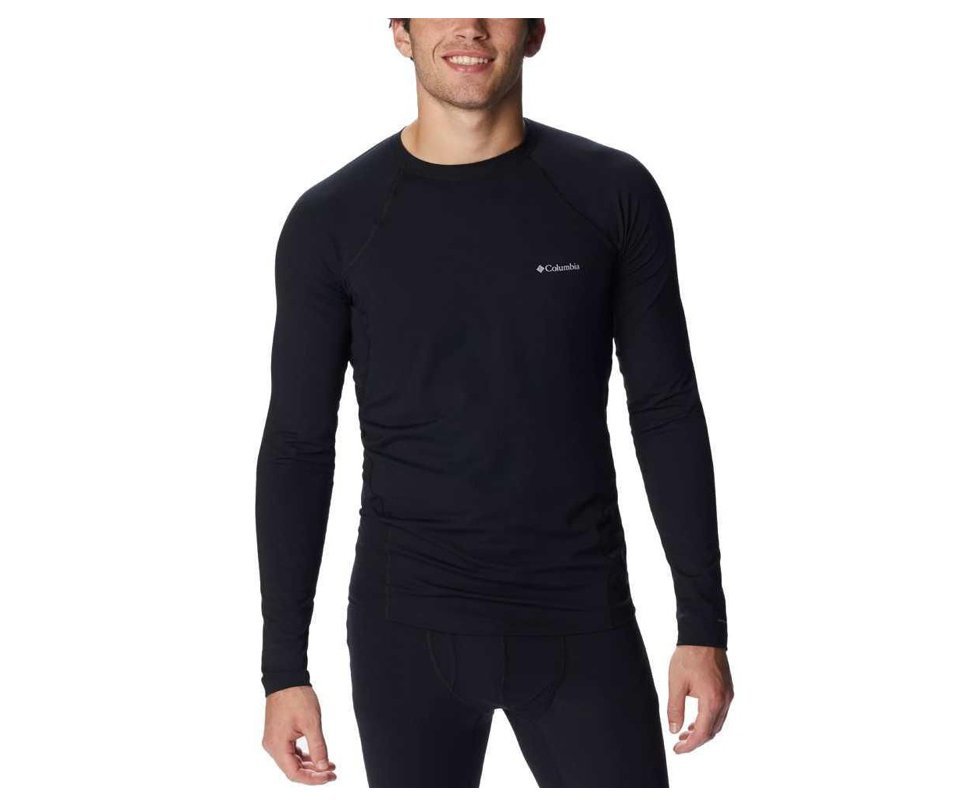 Blusa Columbia Masculina Segunda Pele Columbia Omni-Heat Knit Crew - Black