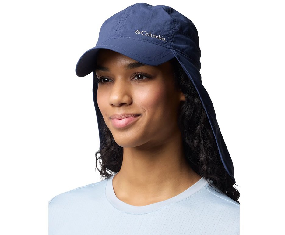 Chapéu Columbia com Proteção Solar Omni-Shade™ FPU 50 e Aba de Pescoço - Azul