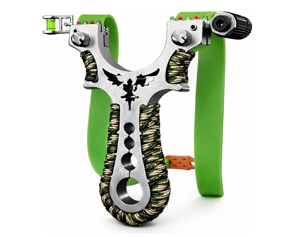 Atiradeira Estilingue Rossi Metal Mira Laser Profissional