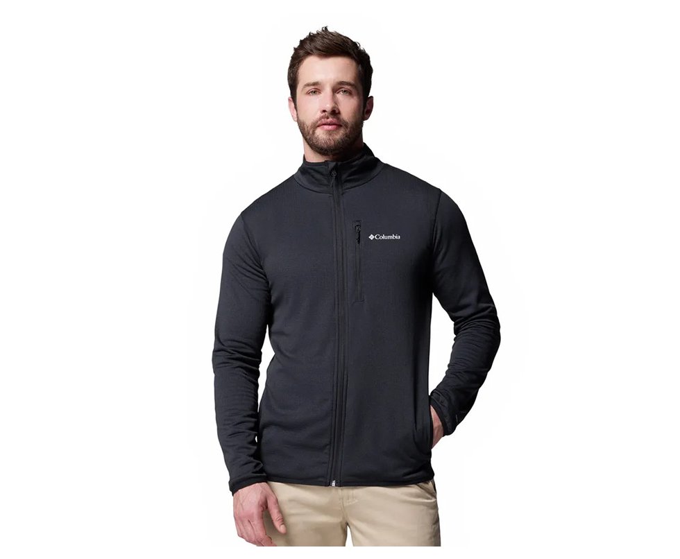 Jaqueta Columbia Hike Grid Fleece Full Zip Black