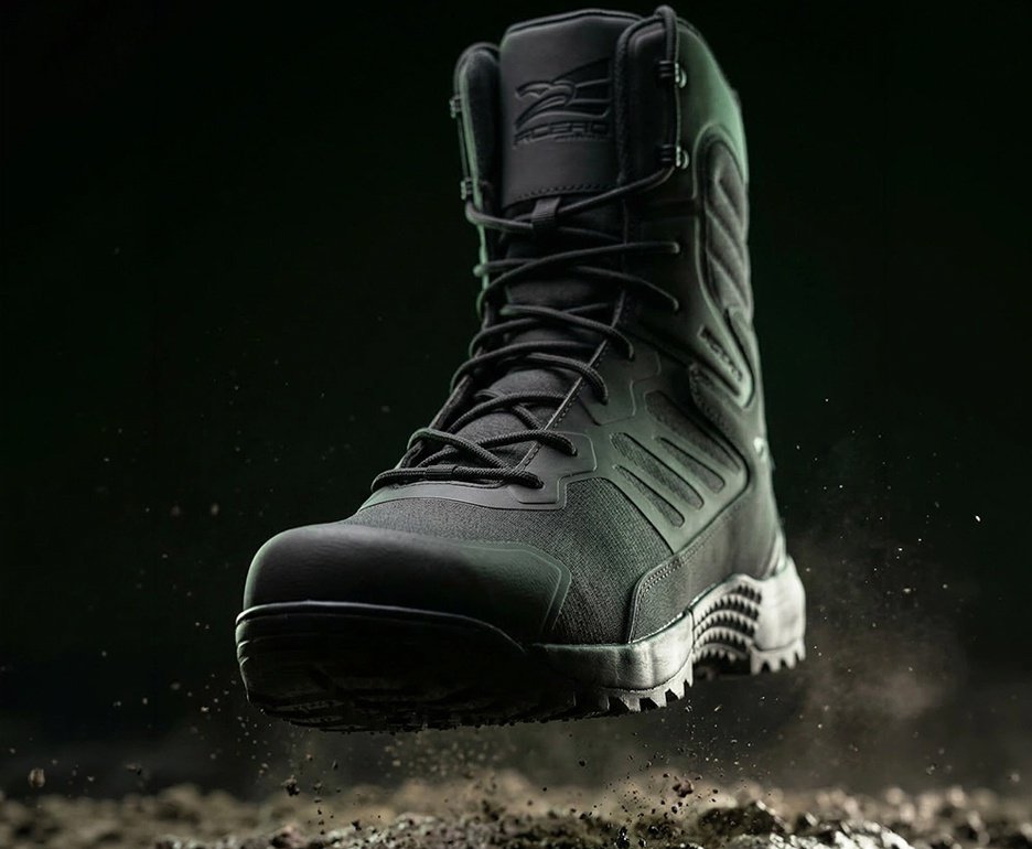 Bota Coturno Militar Acero Viper Microfibra Preto