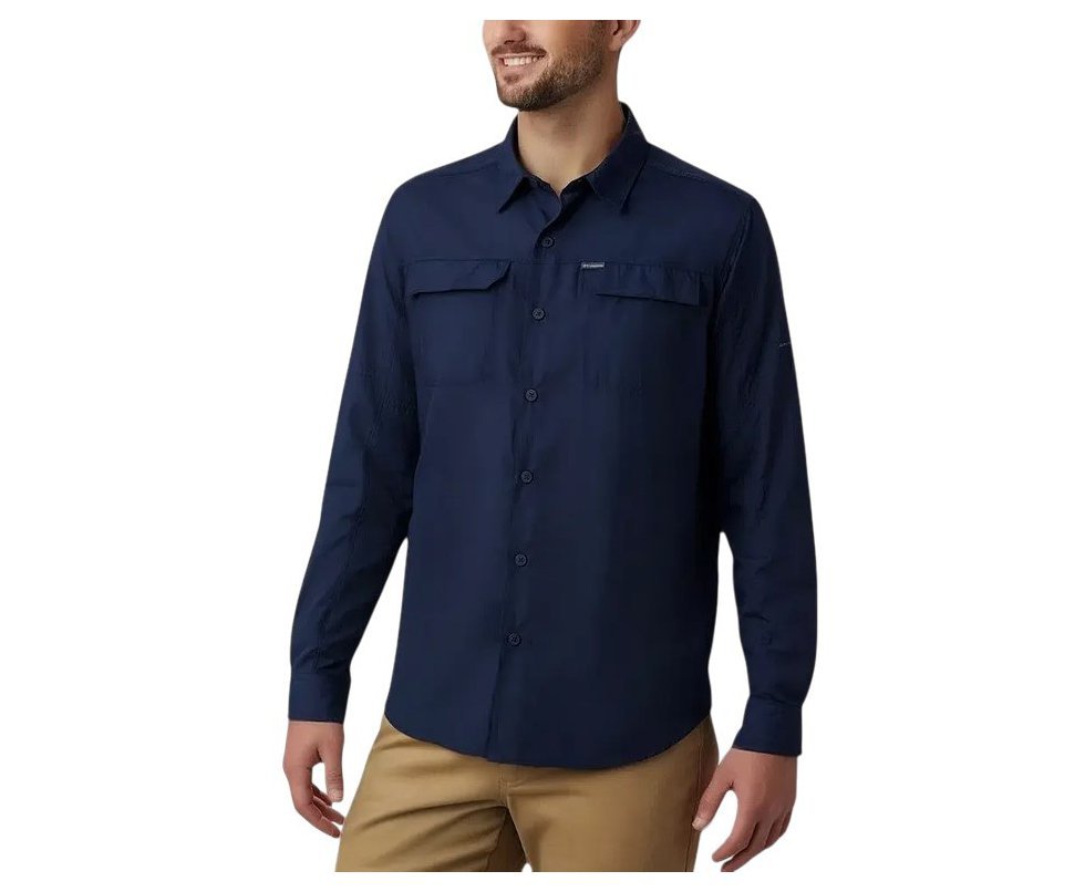 Camisa Columbia Masculina Silver Ridge 2.0 Collegiate Navy