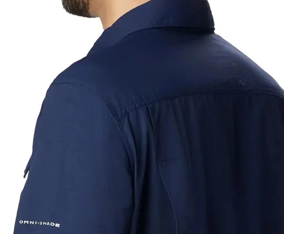 Camisa Columbia Masculina Silver Ridge 2.0 Collegiate Navy