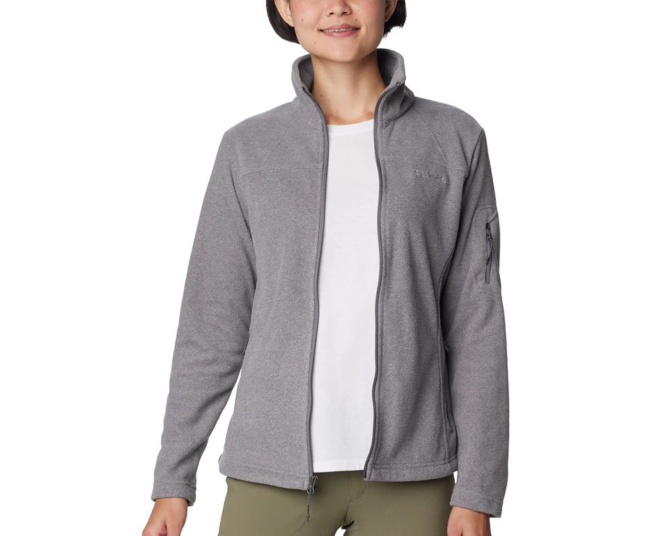 Jaqueta Columbia Feminina Fast Trek II Cinza Claro
