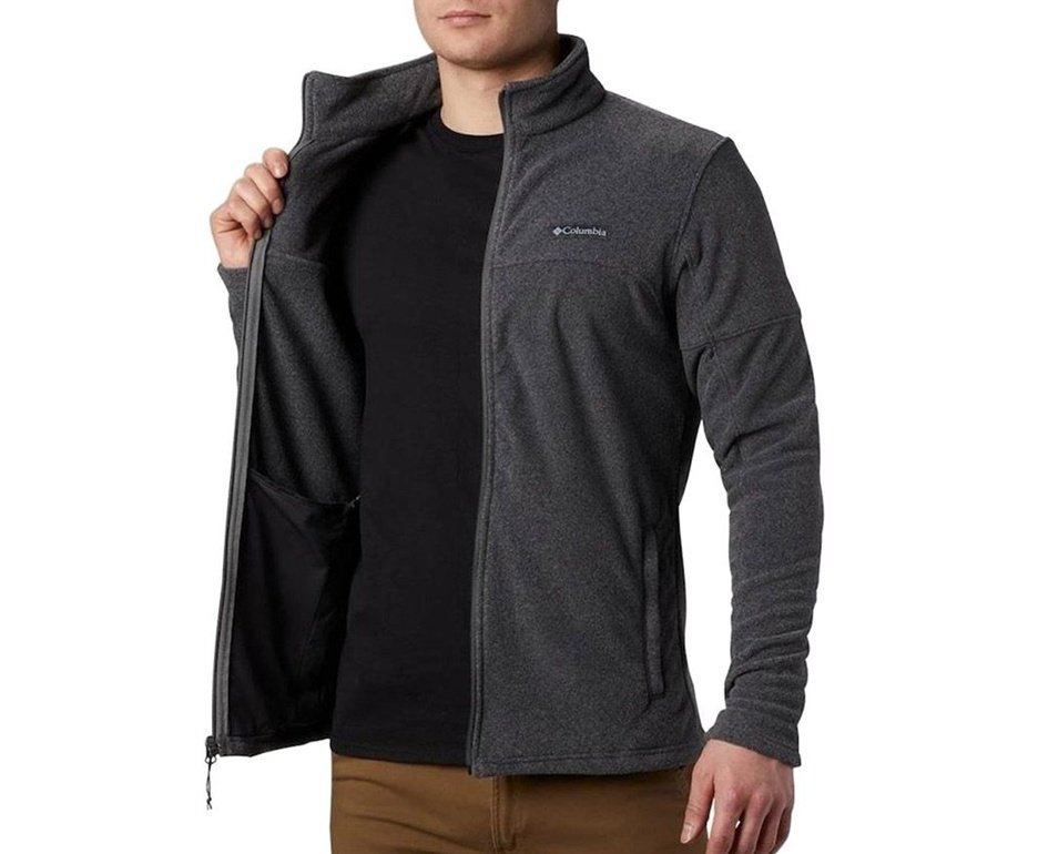 Jaqueta Columbia Masculina Fleece Steens Mountain Full Zip Charcoal Heather