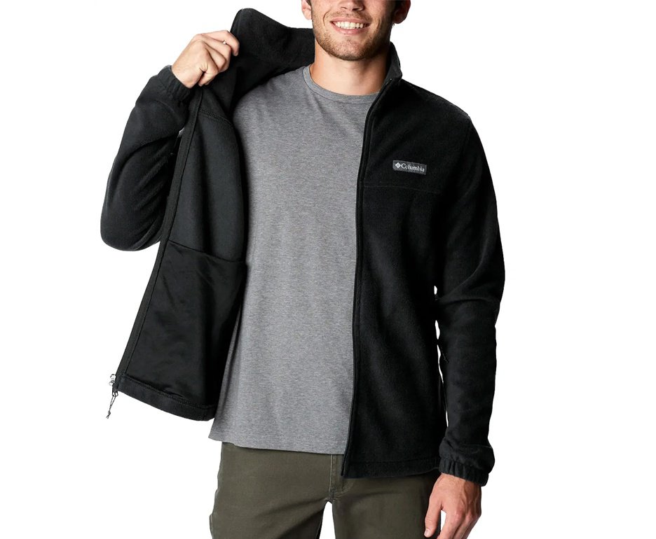 Jaqueta Columbia Masculina Fleece Steens Mountain Full Zip Black