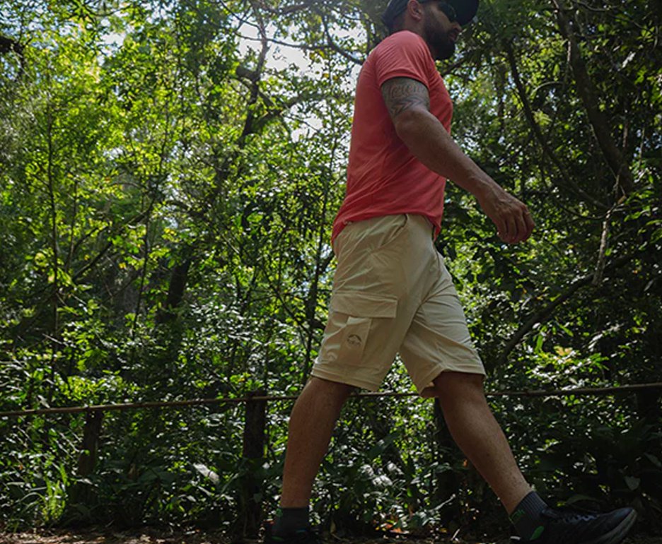 Calça Bermuda Kailash Masculina Bege Atakama