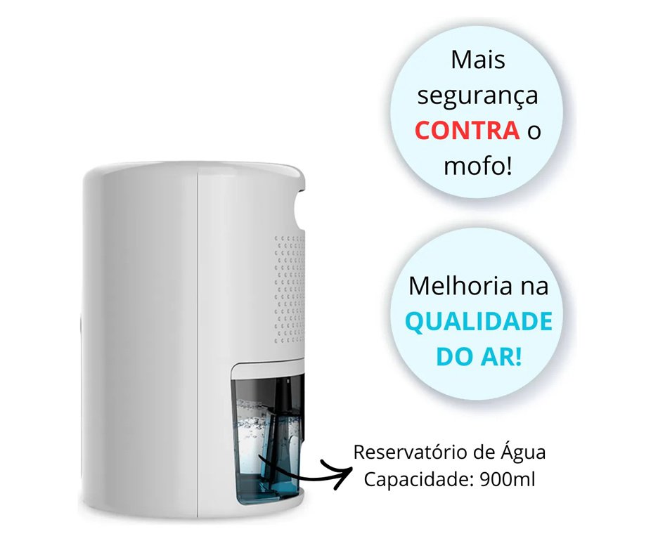 Mini Desumidificador de Ar Komeco Peltier KDP 300 G1 Bivolt