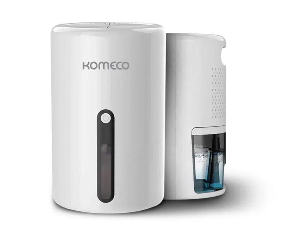 Kit 2 Unds do Mini Desumidificador de Ar Portátil Komeco KDP 300 G1 Bivolt