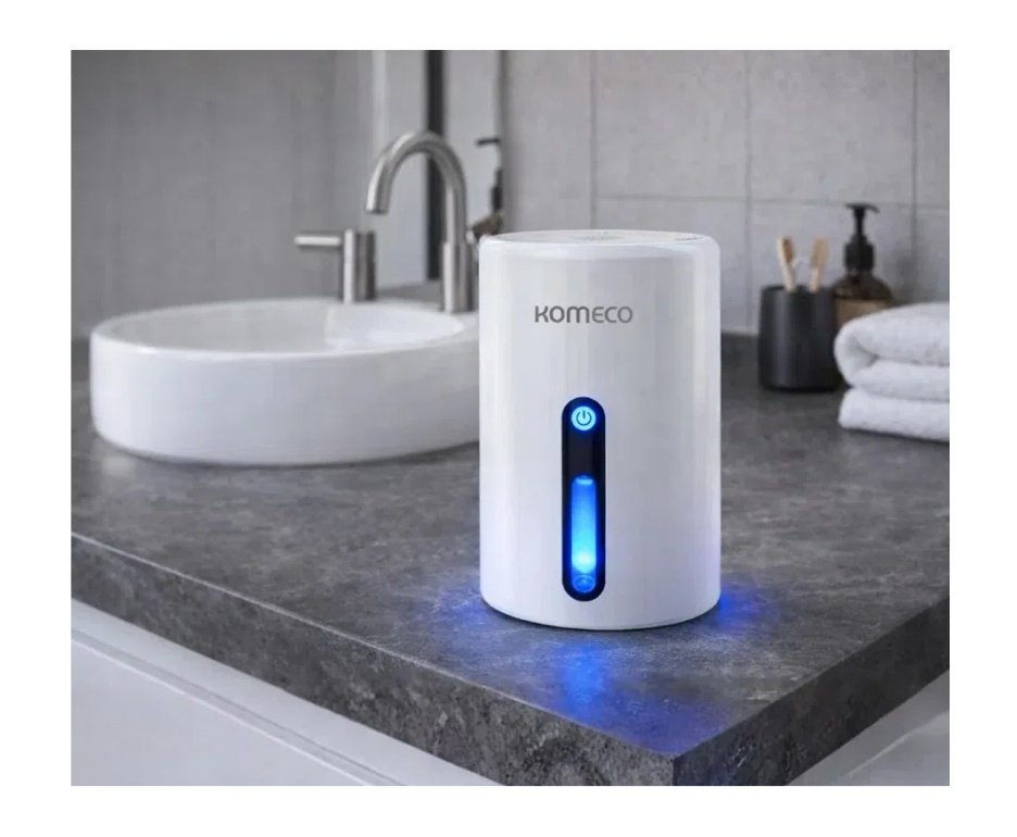 Kit 2 Unds do Mini Desumidificador de Ar Portátil Komeco KDP 300 G1 Bivolt
