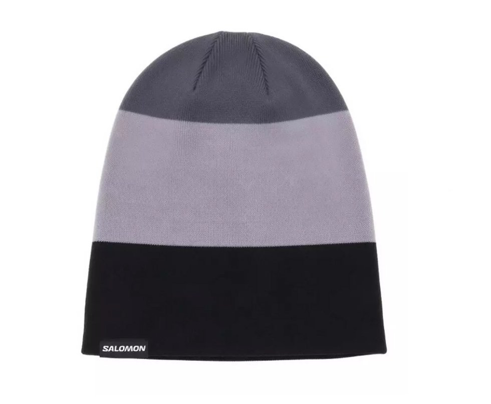 Gorro Dupla Face Salomon Flatspin Preto/Lilas/Azul Granito