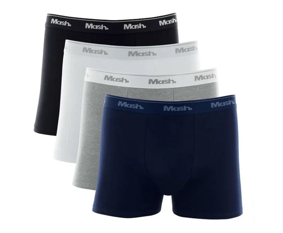 Kit 12 Cuecas Mash Boxer Box Algodão Cotton Original - TAM G