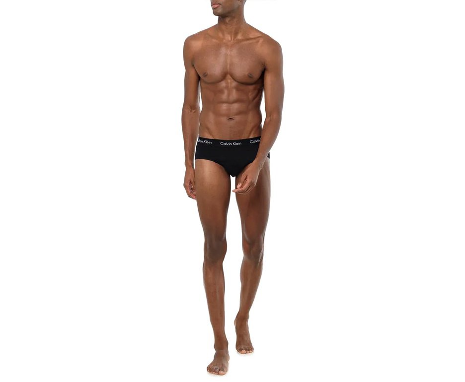 Kit 2 Cueca Calvin Klein Brief Cotton CK C13.01 - Preta