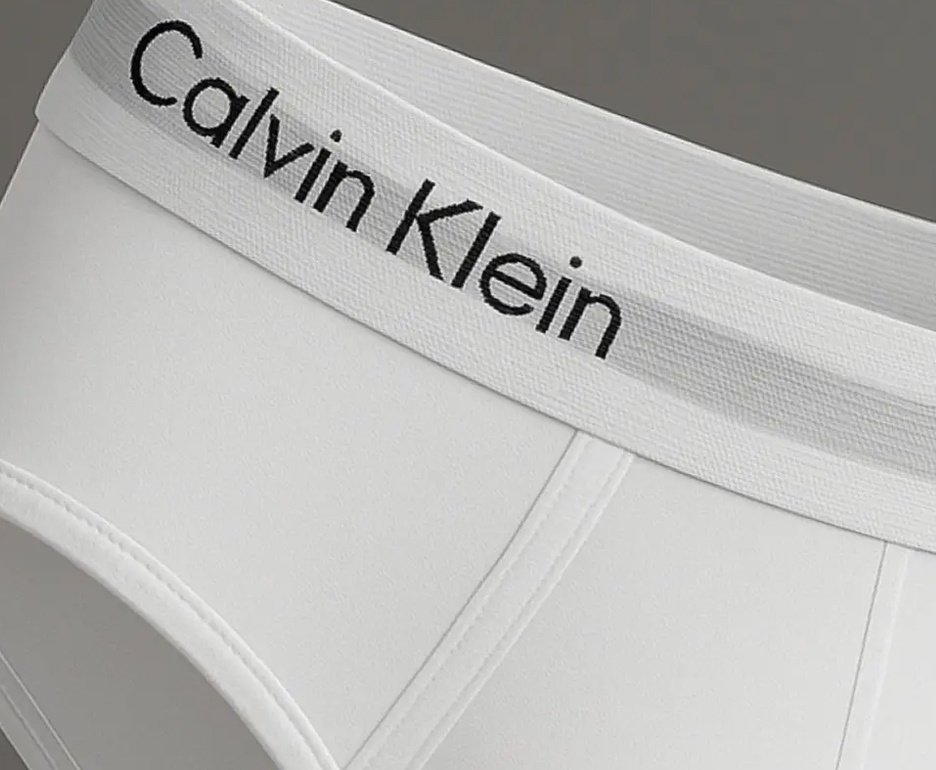 Kit 2 Cuecas Calvin Klein Brief Cotton CK C13.01- Branca