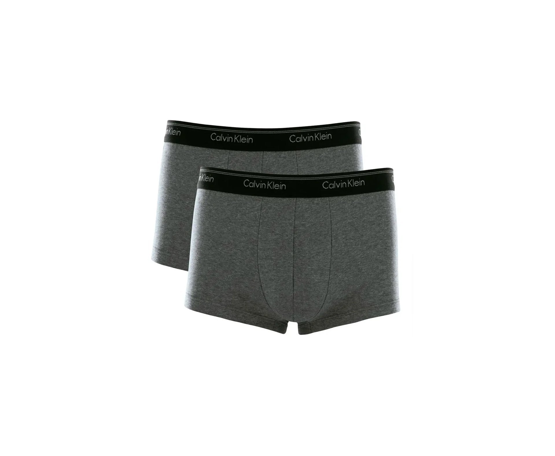 Kit 2 Cuecas boxer Calvin Klein Low Rise Trunk Cotton CK- Cinza