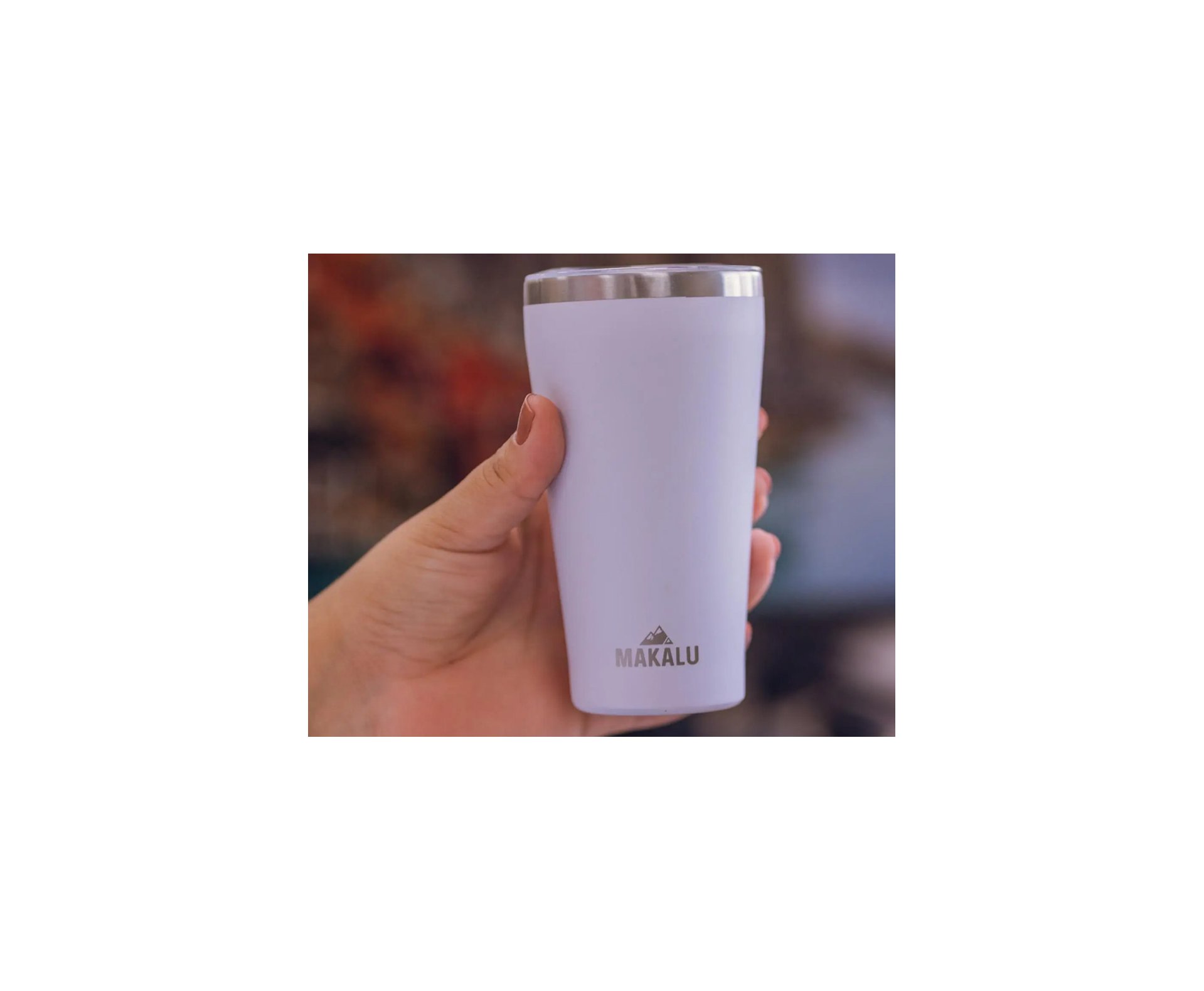 Copo Termico Makalu Aventura 420 ML - Branco