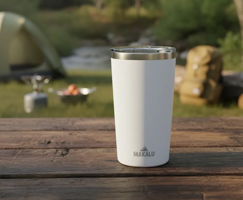 Copo Termico Makalu Aventura 420 ML - Branco
