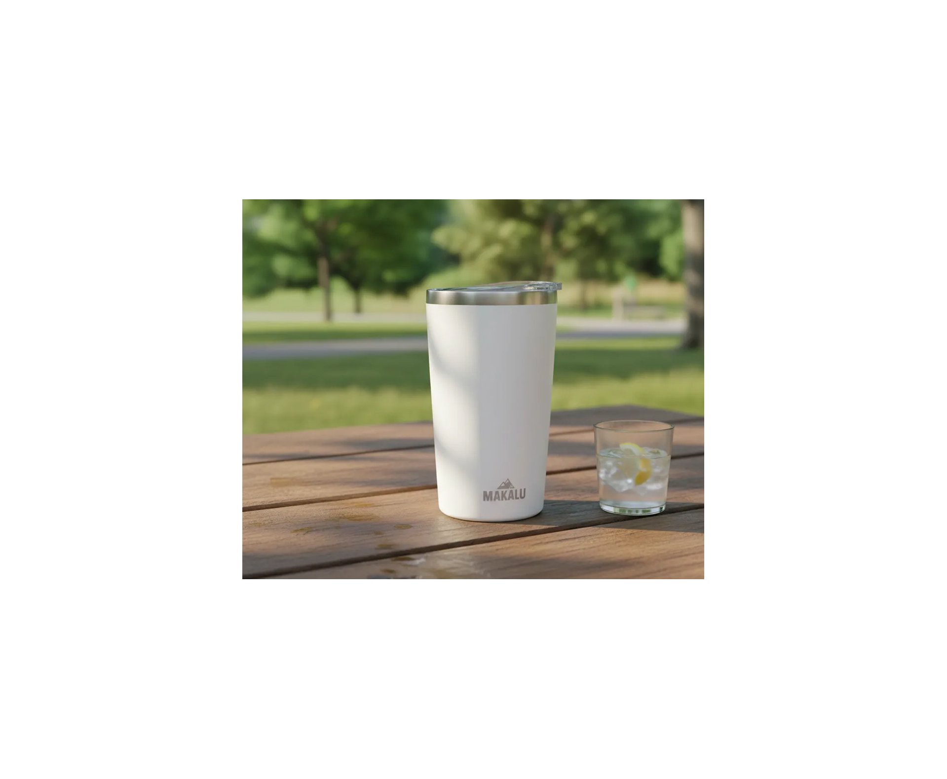 Copo Termico Makalu Aventura 420 ML - Branco