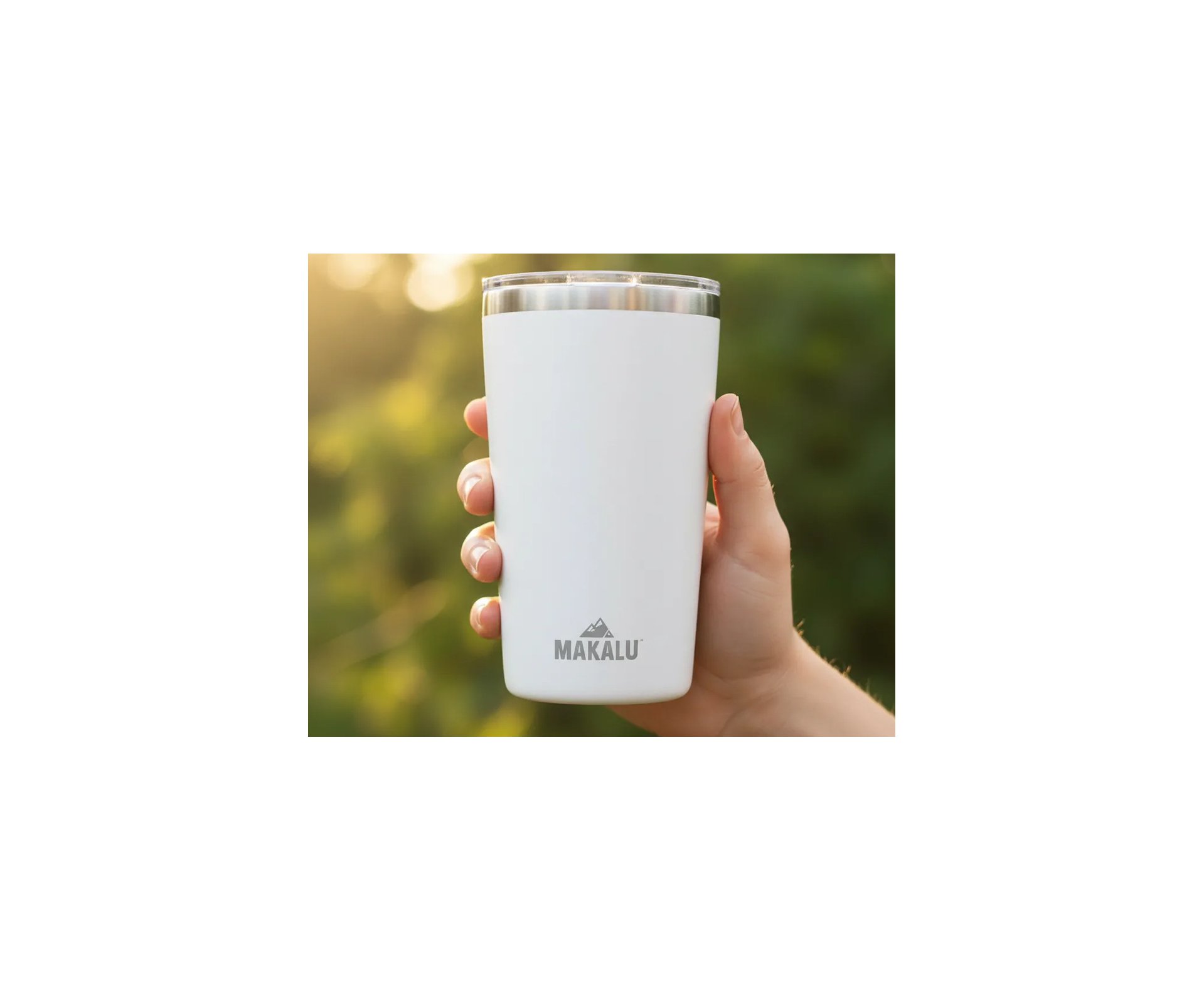 Copo Termico Makalu Aventura 420 ML - Branco