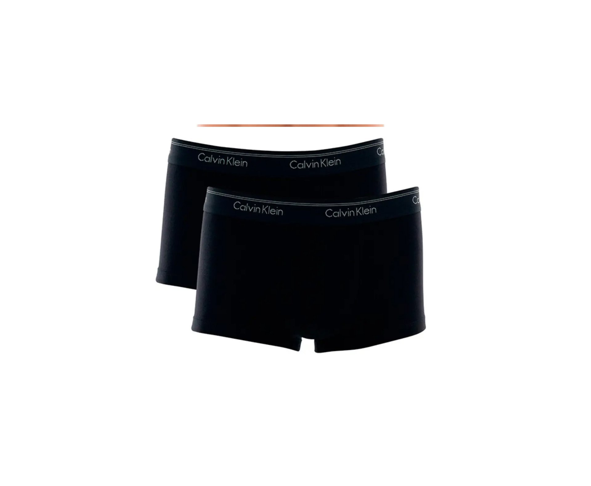 Kit 4 Cuecas Calvin Klein Boxer Low Rise Trunk de Cotton - Branco/Preto