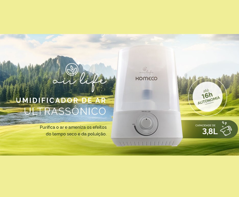 Umidificador de Ar Ultrassonico Komeco Kou 38 G1 Bivolt