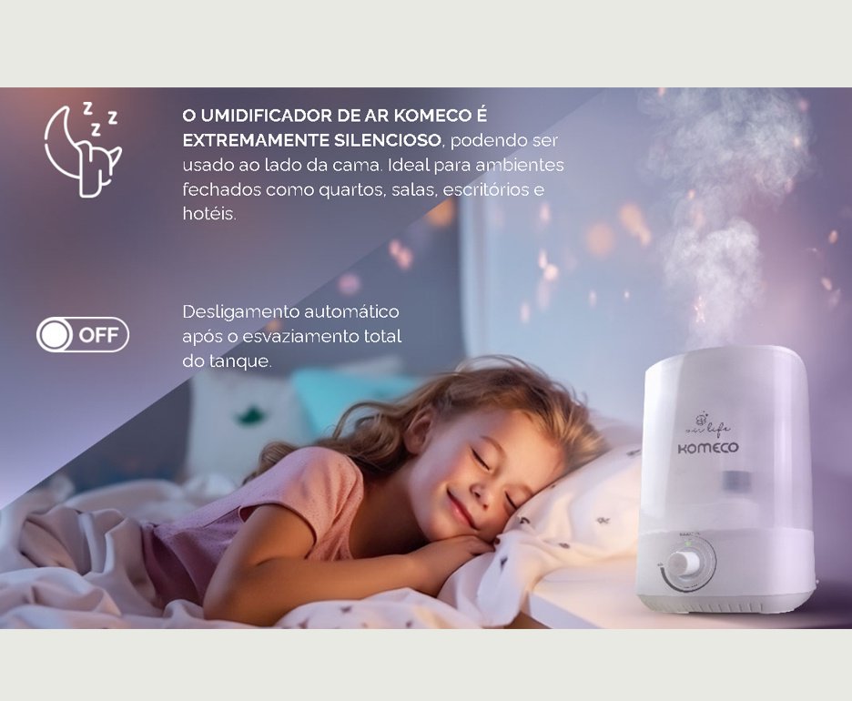 Umidificador de Ar Ultrassonico Komeco Kou 38 G1 Bivolt